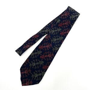 Vintage Christian Dior Silk Tie Navy